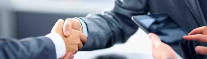 Business handshake